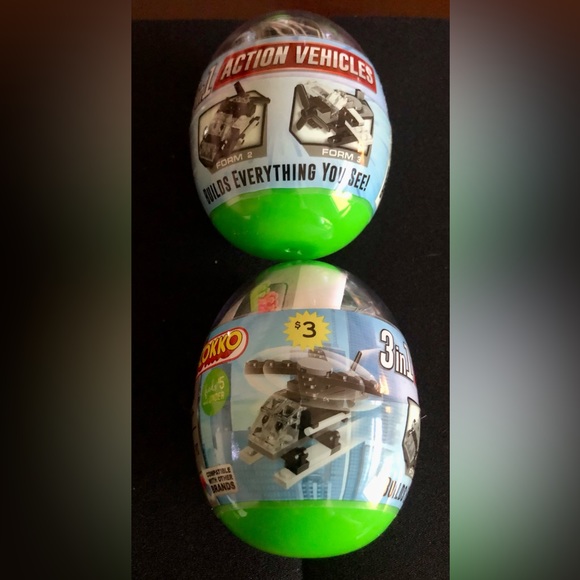 Building Blocks! 8 Blokko 3 In 1 Action Vehicles- Party Favors, Gifts, Presents - Picture 2 of 6